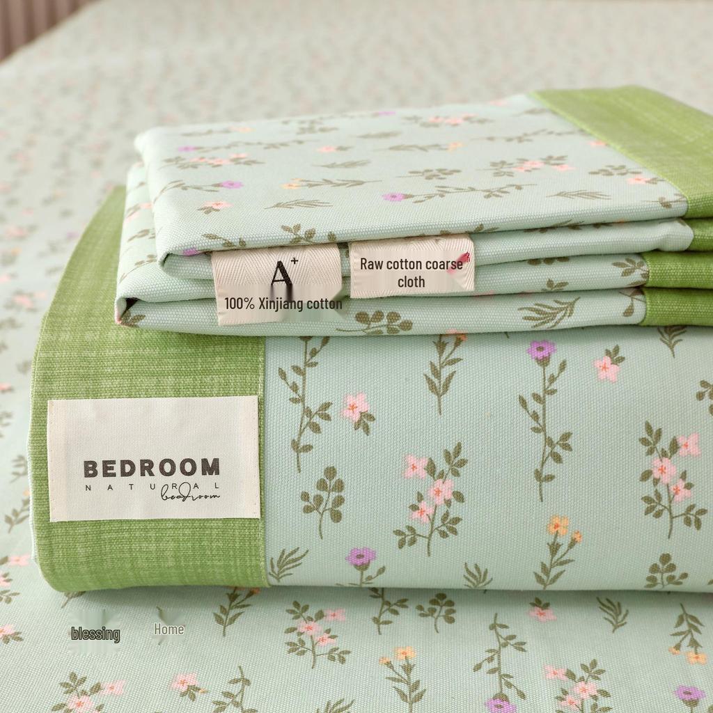 A-Class 100% Cotton Coarse Cloth Soft Bed Sheet for All Seasons
