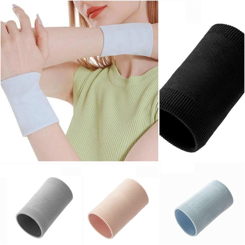 1pair Lightweight Sports Fitness Wristband Knitting Yoga Wrist Bands Elastic Wrist Guard  Fitness
