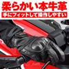 Daytona Motorcycle Gloves Spring/Summer/Autumn Genuine Leather (Cowhide) Hard Protector Smartphone Compatible Cow Leather Punching Mesh Protector Glov