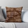 Airships Antique Copper Square Pillowcase Polyester Linen Velvet Creative Decorative Throw Pillow Case Home Cushion Cover 18