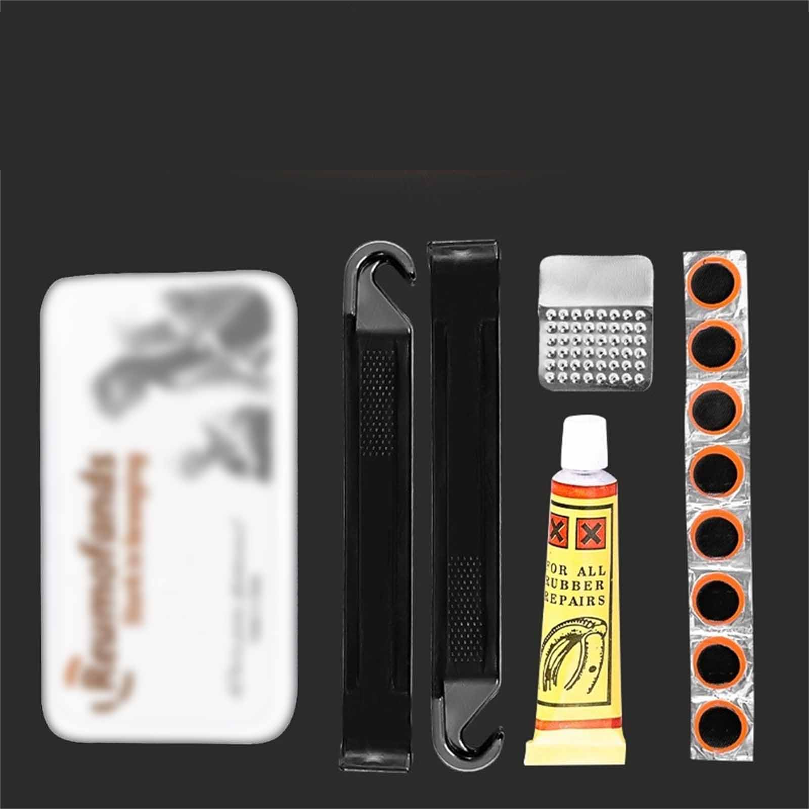 

Tool Kit – Tire Patching Set, Cycling Multi-Tool Set With Film Crowbars For Bike Maintenance 20ml One Size чёрный