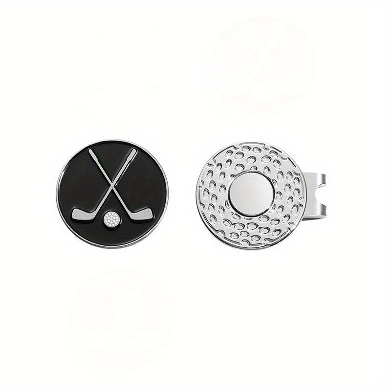 Golf Ball Markers with Hat Clips for Men Women Enamel Magnetic Baseball Cap Clips Golfer Removable Attaches Easily To Golf Cap