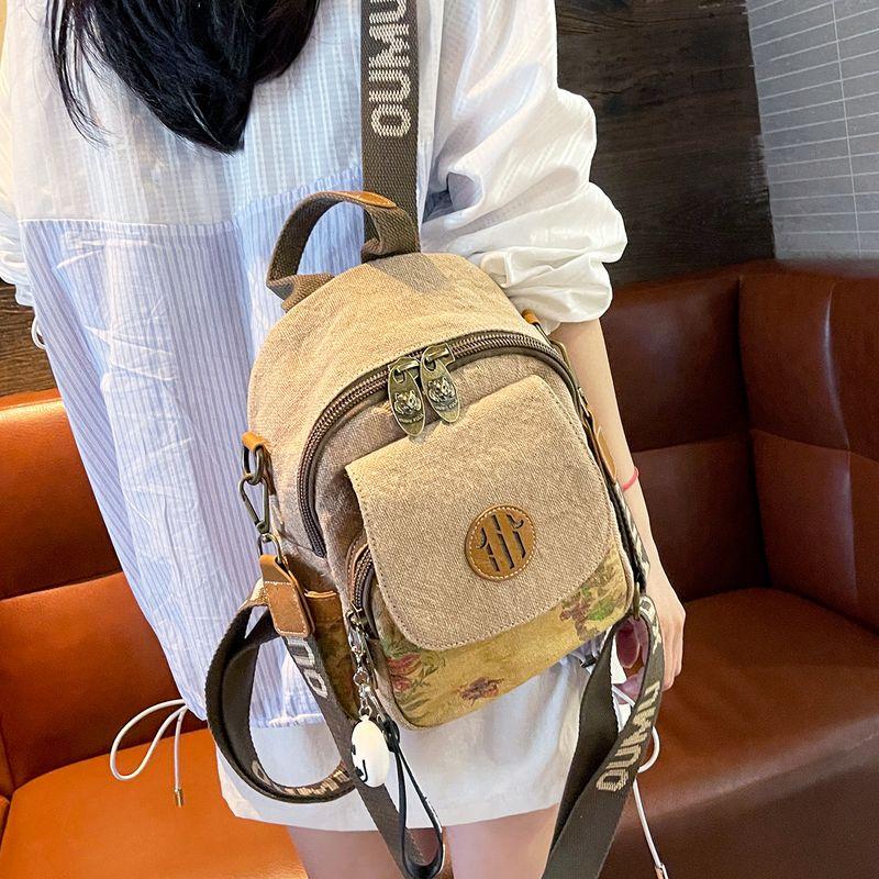 

Хлопково-льняная ткань Рюкзак-трансформер 2025 Новый Универсальный Ретро Рюкзак для Поездок Повседневный Легкий Рюкзак для Походов на Открытом Воздухе