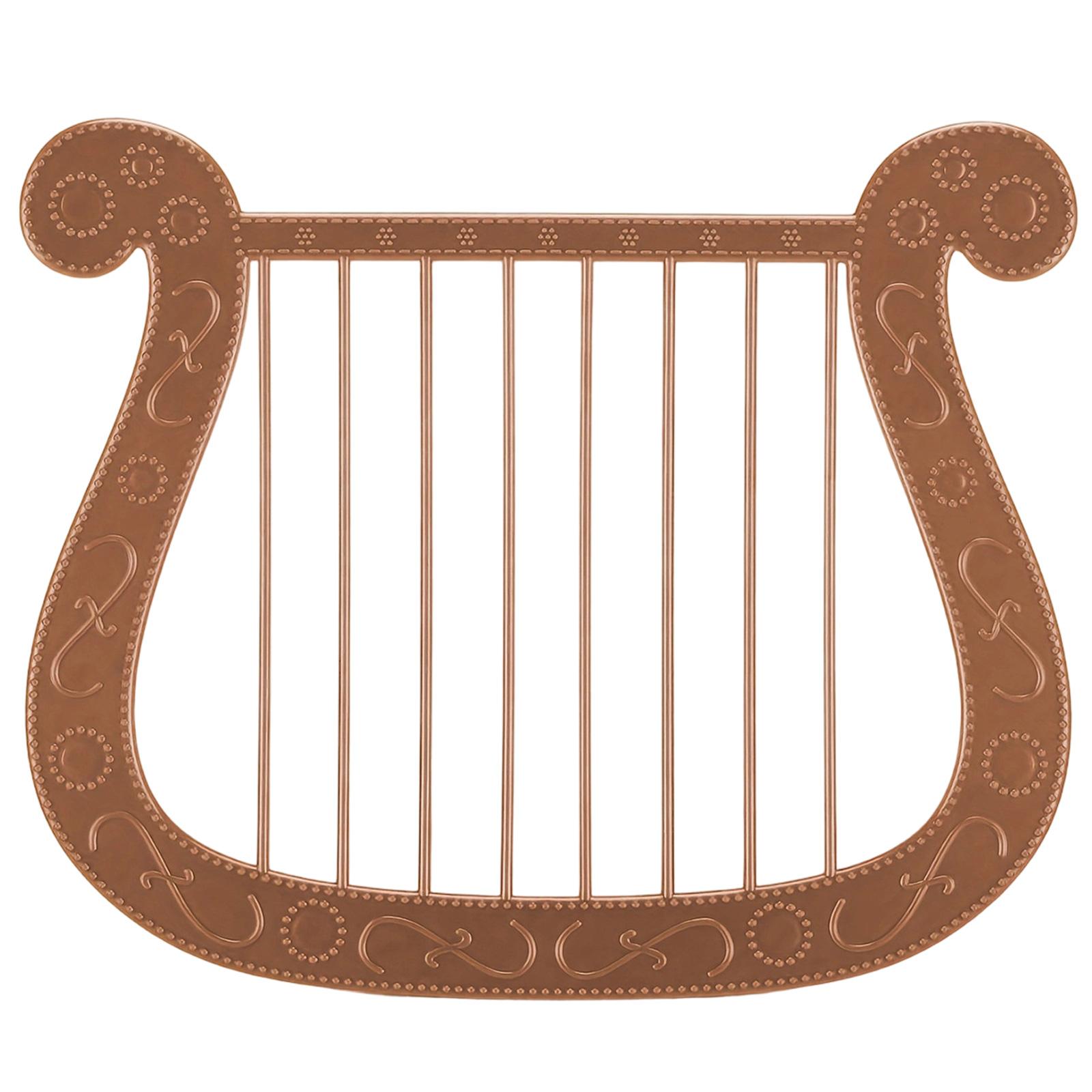 

Authentic Detailing Plastic Simulated Harp Role Playing Props Easy To Clean Portable For Stage Performances Parties A