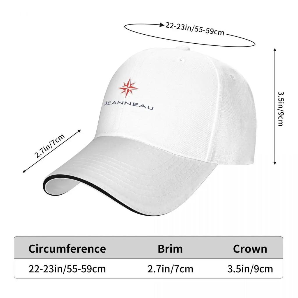 Jeanneau Yachts Casquettes de Baseball Mode Décontractée Chapeau Réglable Hip Hop Été Unisexe Casquettes de Baseball Personnalisables Polychromatiques