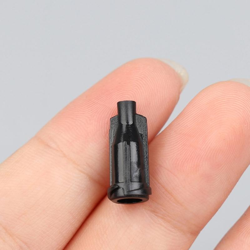 100pcs Syringes Tip Featuring Sturdy Plastic Construction For Precise Glues Control In Black White Orange Various Color Option