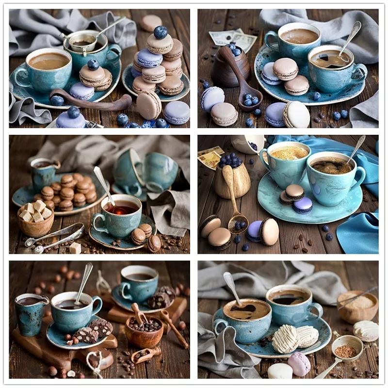 

DIY 5D Алмазная роспись Кофе Ретро Пейзаж Полный квадрат / круглая дрель Мозаика Вышивка Крестиком Кухонные украшения