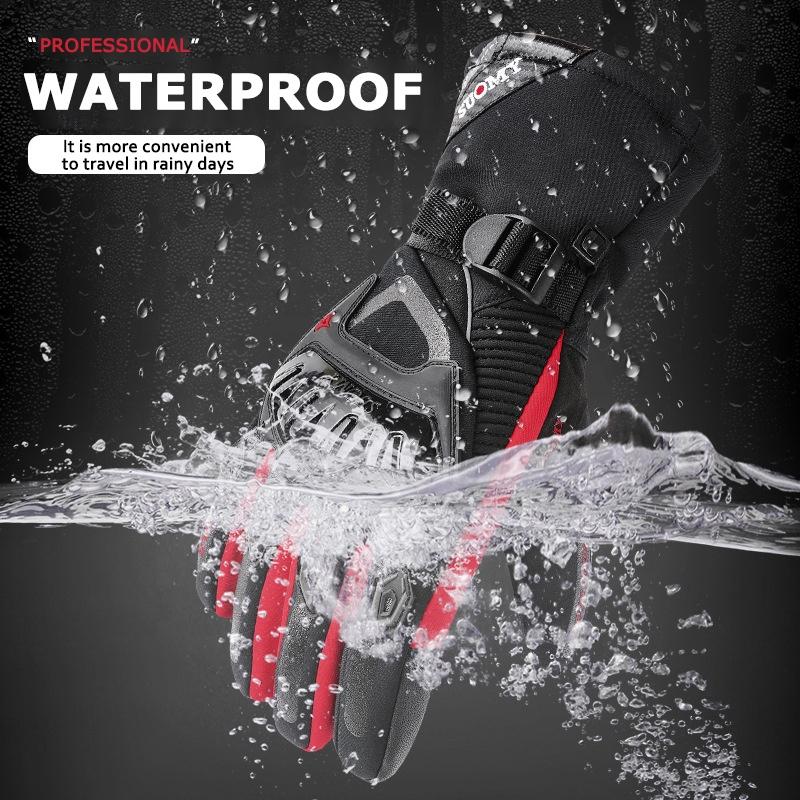 SUOMY Motorrad Winddichter Handschuh Motorrad 100% Wasserdicht Winter Warm Guantes Moto Luvas Motorrad Schutz Motocross Handschuh