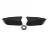 LHD For KIA EV6   Car Rearview Side Mirror Cover Wing Cap Sticker Exterior Door Rear View Case Trim Shell Carbon Fiber