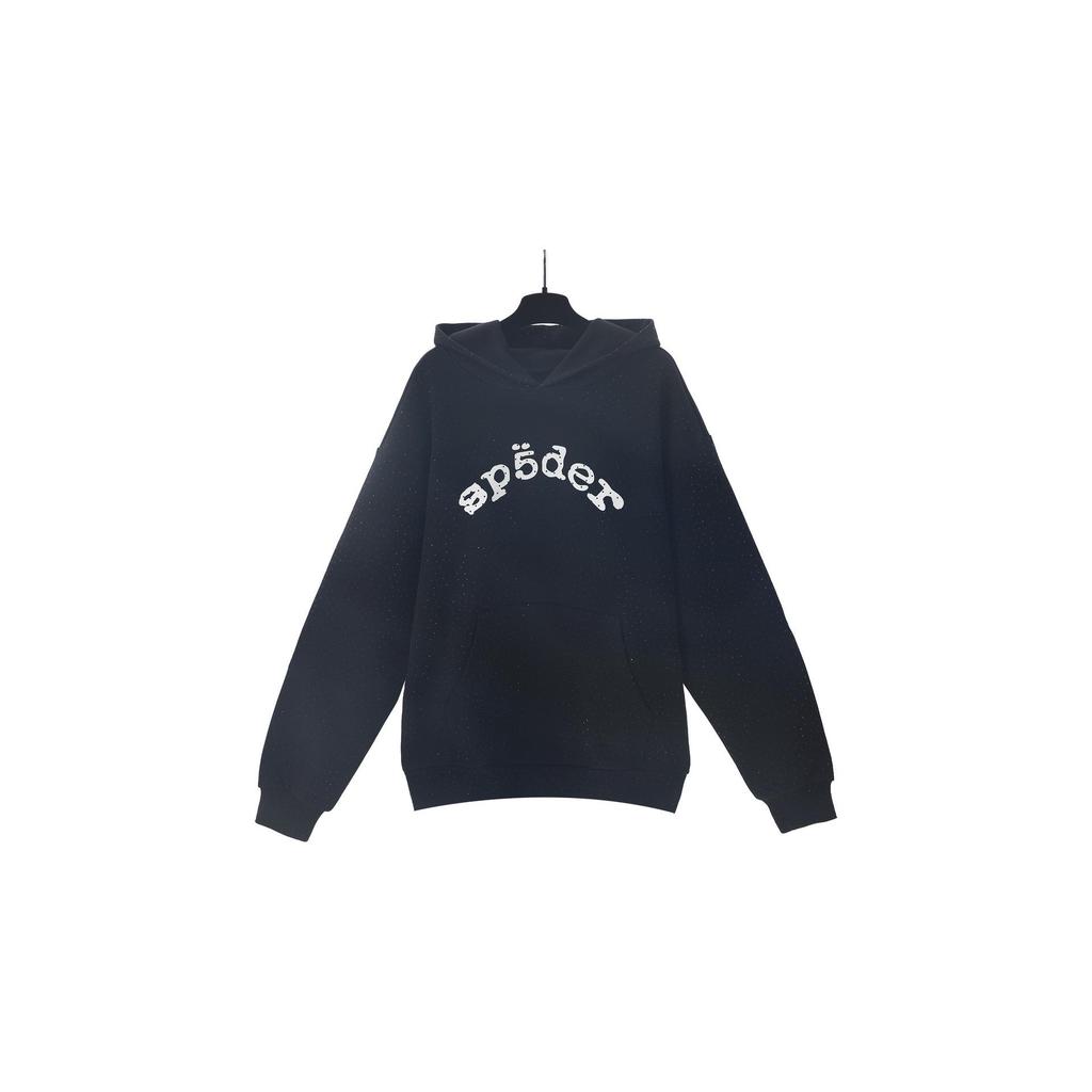 Hanorac Streetwear Greu de Calitate Superioară Sp5der cu Strass-uri pentru Cuplu