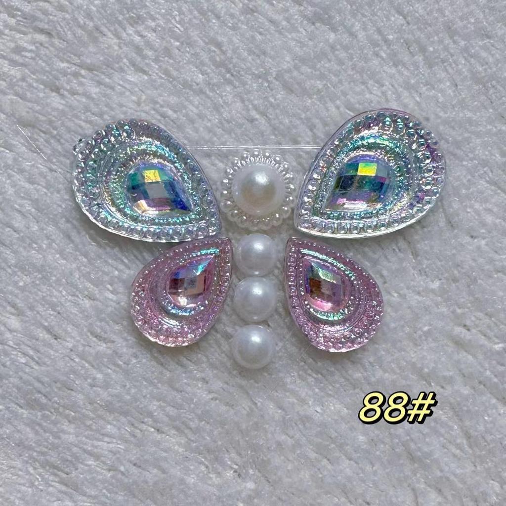 Self-Adhesive Children's Colorful Eyebrow Stickers for Stage Performance and Princess Makeup with Ancient Costume Style Tassels.