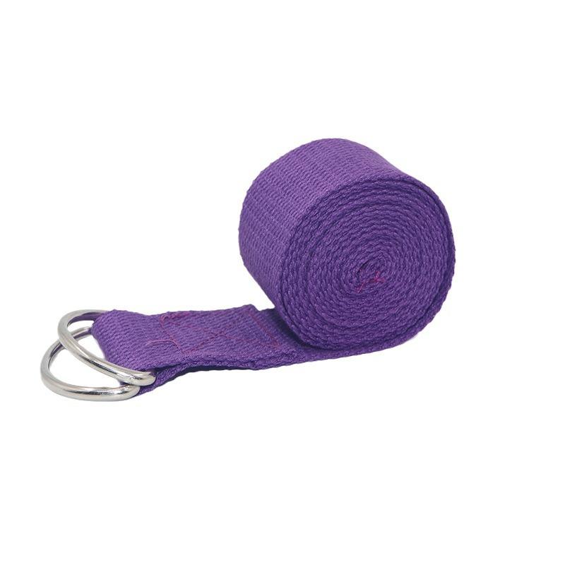 PVC Yoga Strap Stretch Resistance Band Tension Strap Yoga Rope 300lb Resistance Weight Equivalent Sustainable for Exercise фиолетовый