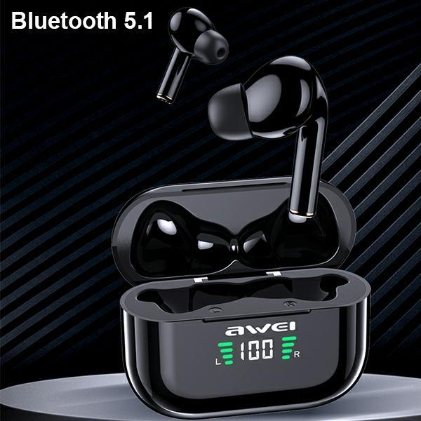 Awei Headphones Bluetooth 5.1 T29P Tws+ Docking Station Black/Black