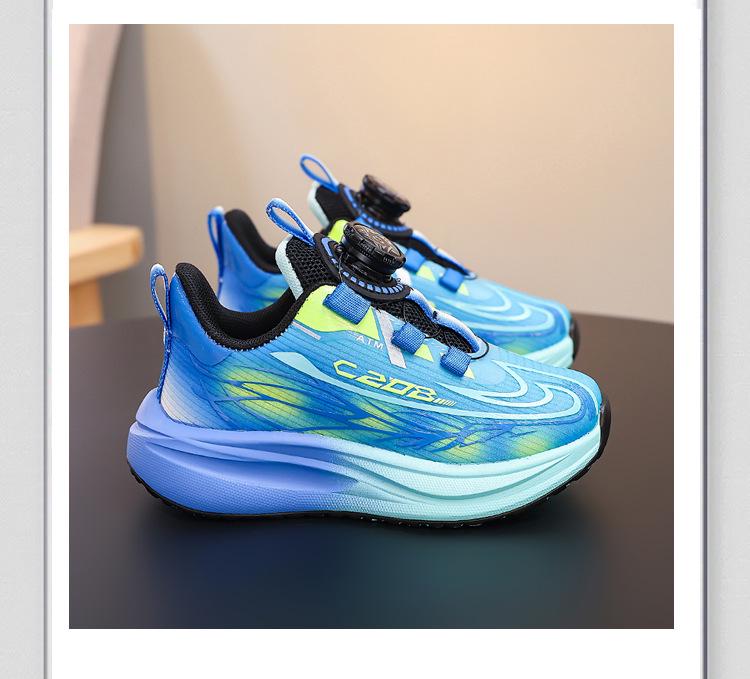 Boys' Mesh Dial Running Shoes - 2025 Spring New Arrival, Casual Sports Sneakers for Middle and Big Kids