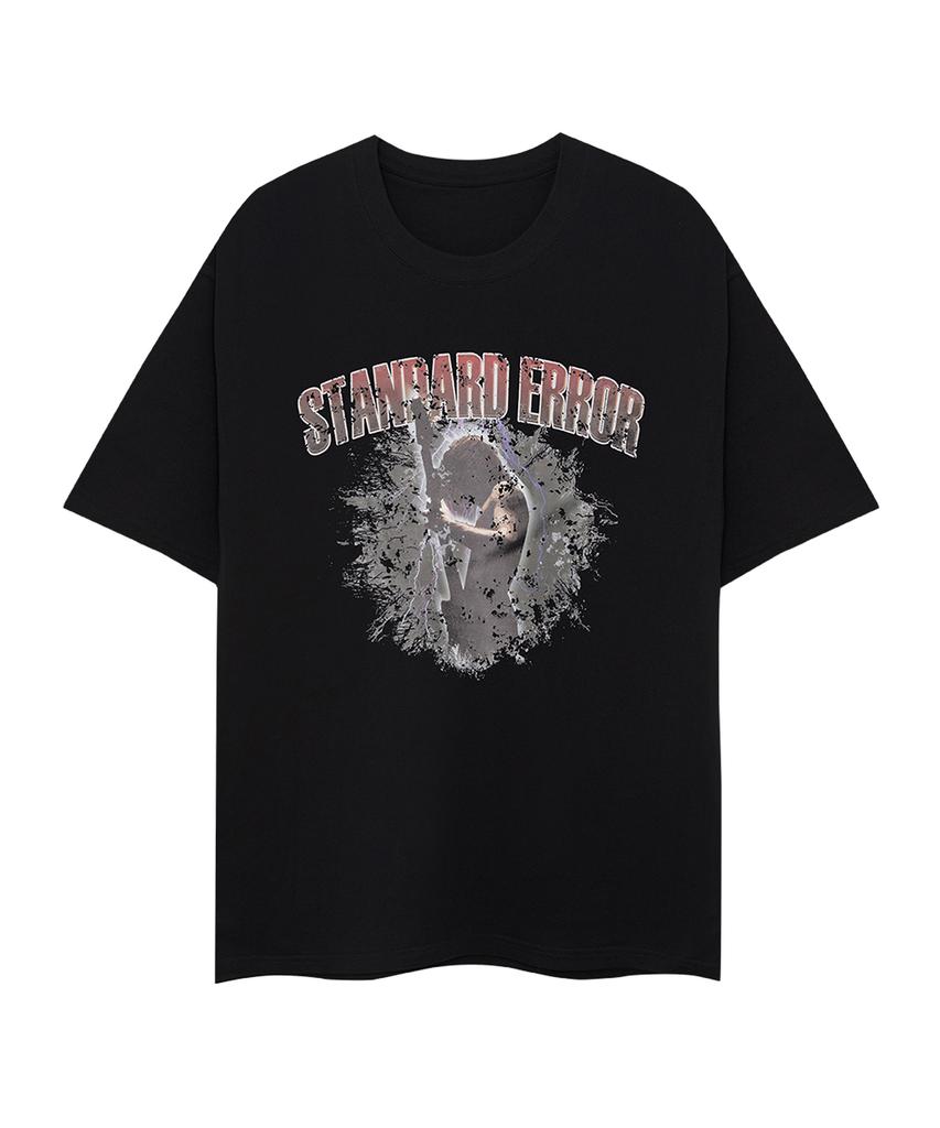STANDARDERROR 87-Stan252 Noise City Crack Solid Short Sleeve T-Shirt (2 Colors)