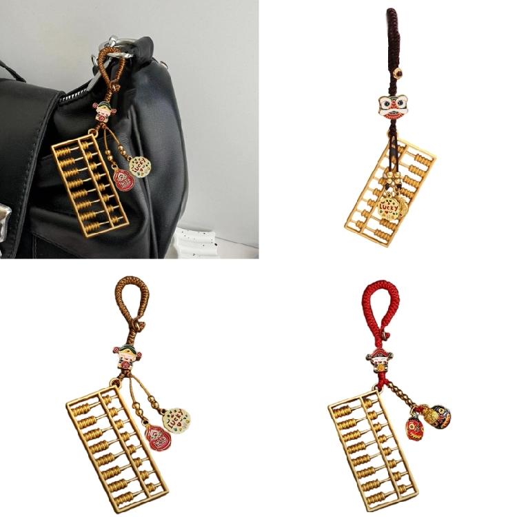 Trendigt Silver Räknesticka Nyckelring Berlock Prydnad för Individer Som Vill Öka Sin Lycka och Välstånd Daglig Användning