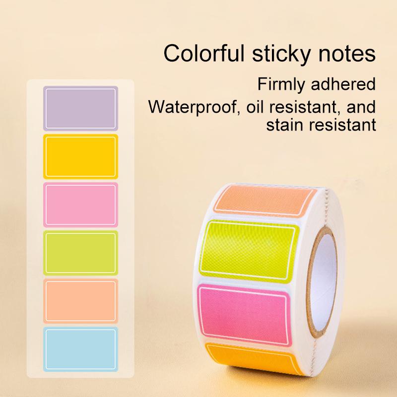 500 Stück/Rolle Inventar Adresse Wasserdicht Farbcodierung Datei Klassifizierungsetiketten Abnehmbare Etiketten Selbstklebend