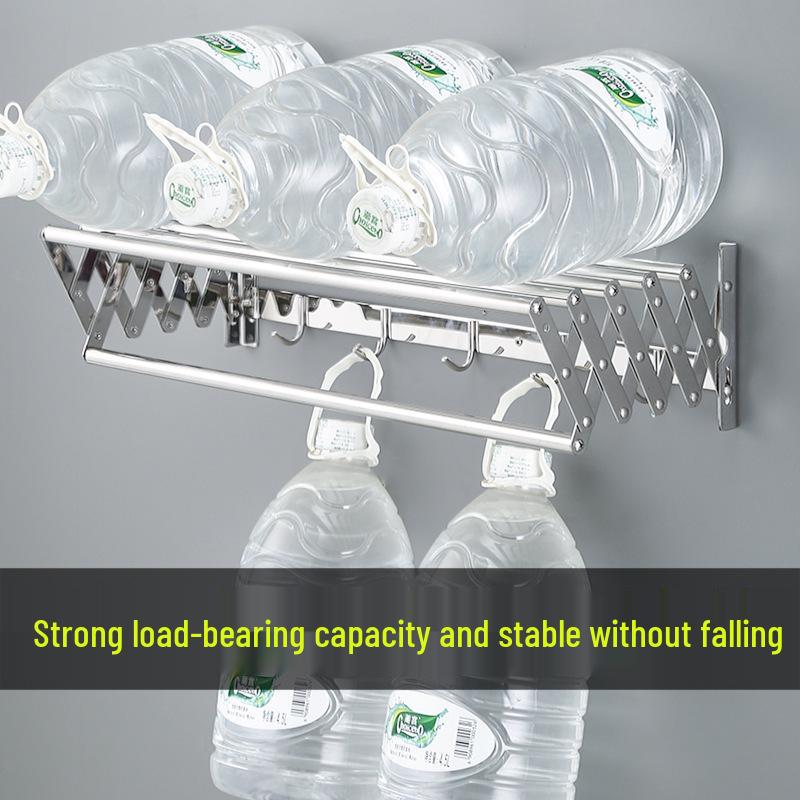 Foldable Stainless Steel Wall-Mounted Towel & Clothes Drying Rack