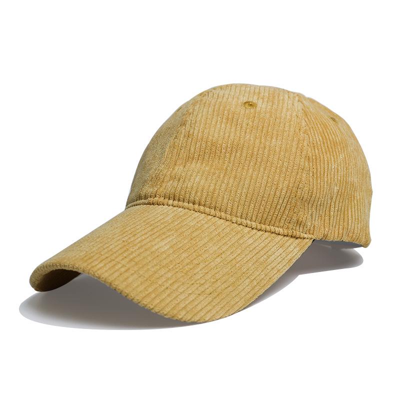 2025 Autumn/Winter Korean Women's Corduroy Duckbill Baseball Cap