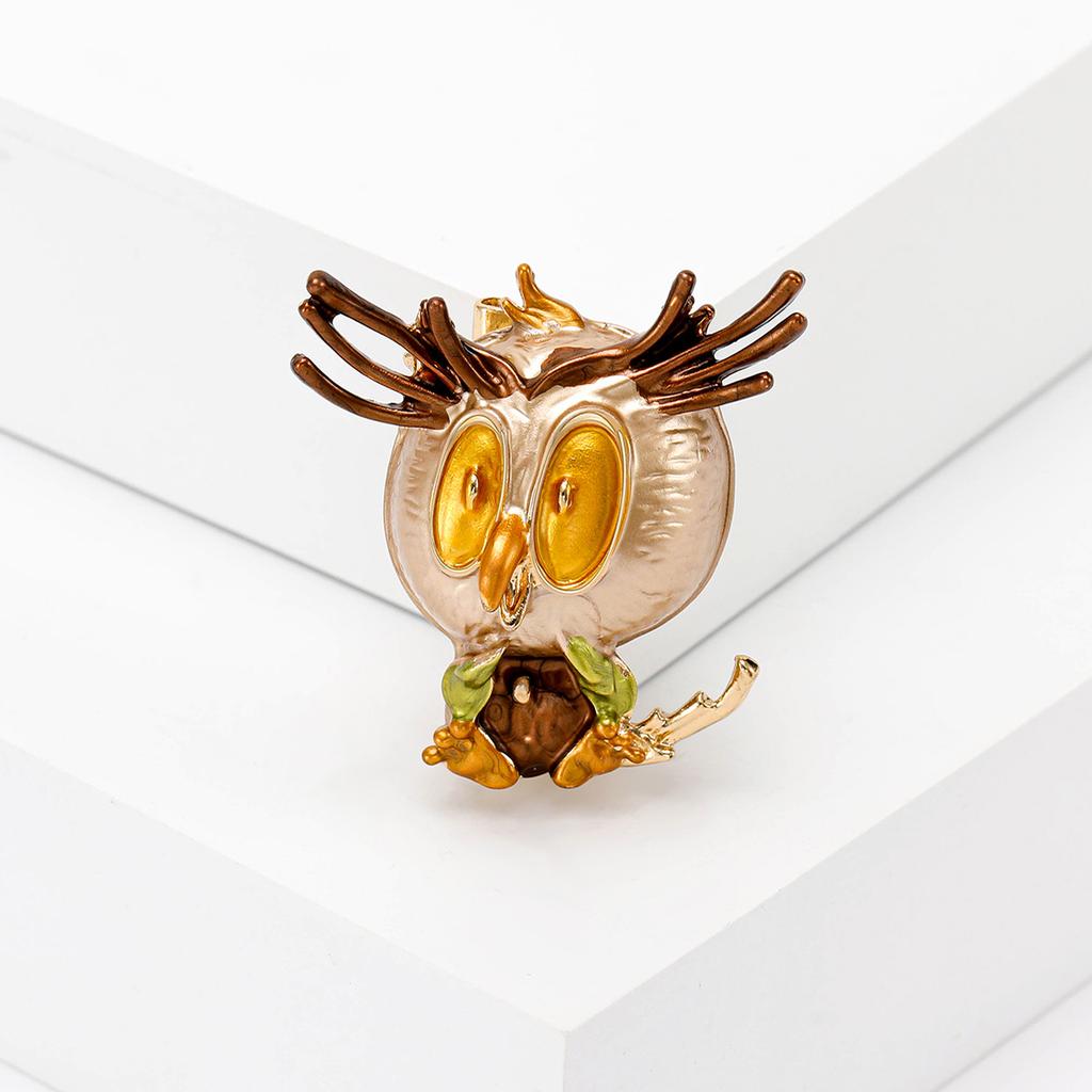 Broszka ze stopu Wind Alloy z kapiącą sową, kreskówka, przypinka, wysokiej jakości, damska, korsarz