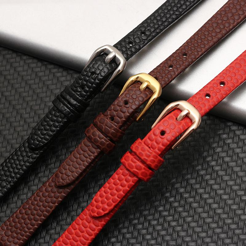 Kleines Armband aus Rindsleder für AJIDOU Zeitstempel Fossil Poly Time Uhrenarmband Damenuhrkette Armband 8mm 10mm 12mm 14mm