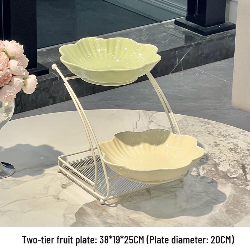 Многоуровневая керамическая тарелка для фруктов и десертов Naijiang