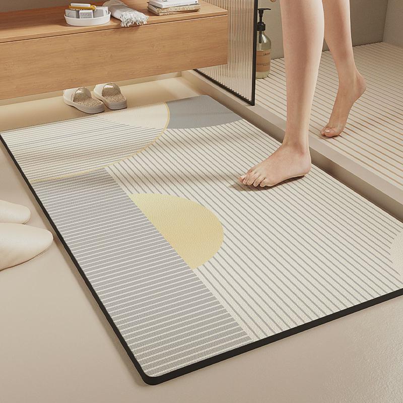 Diatom Mud Floor Mat Dirt-resistant Bathroom Floor Mat High-end Quick-drying Water-absorbing Pad Bathroom Anti-slip Pad Easy-to-maintenance Foot Mat