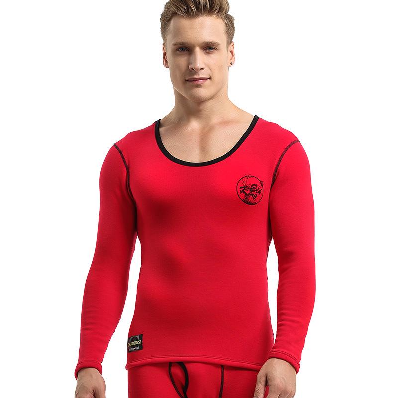 

Мужской толстый бархатный термосвитер с круглым вырезом | Теплое хлопковое нижнее белье