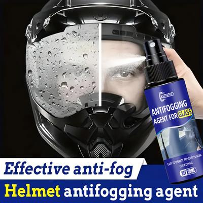 Motorcycle Helmet Spray: Hydrophobic, UV-protective, and Anti-fog Nano-coating - Suitable for All Helmets, Visors, and Glass.