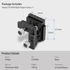 Haoge Right Angle 90 Double Quick Release with Screw for Arca Swiss RRS Benro Rail Plate Nodal Slide CP-RA90 Clamp, Degrees, L-Clamp 1/4" Thread,
