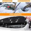 Car Windshield Snow Ice Cover, Magnetic Windshield Cover for Ice and Snow with Side Mirror and 5 Layers Protection, Windshield Sun Shade Foldable or