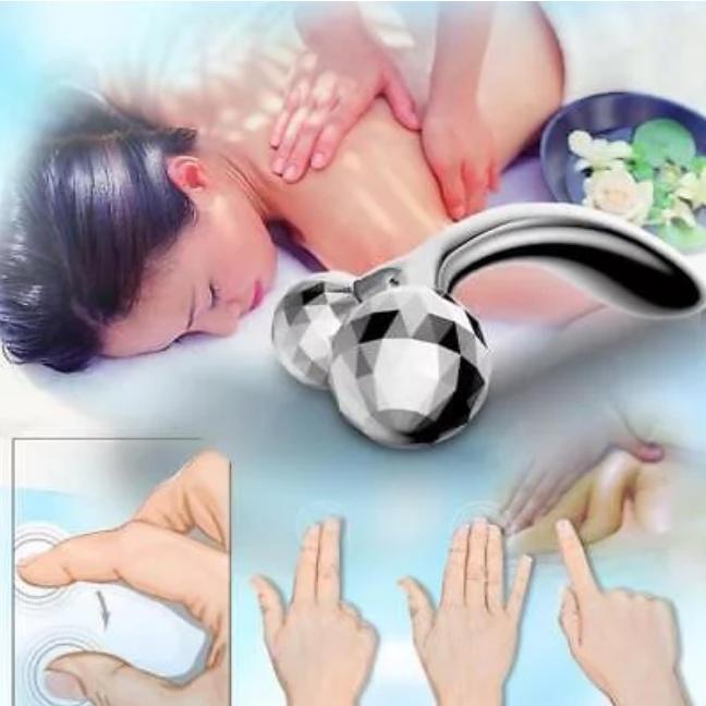 Luxurious 3d Roller 360 Rotate Silver Face And Body Sculpting Tool With Premium Quality
