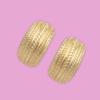 Gehena by Estele Golden Non Precious Base Metal Stud Earrings for Women