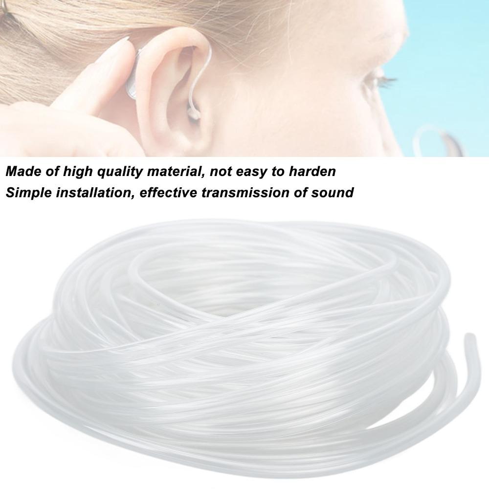 Flexible Earmold Hearing Tube Transparent Preformed Sound Tube Hearing Aid Tubing For Hearing Aids