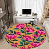1PC Floral Pattern Chair Carpet for Office, Indoor Non-Slip Washable  Carpet, Soft Comfortable Mat For Office Room yy250930148