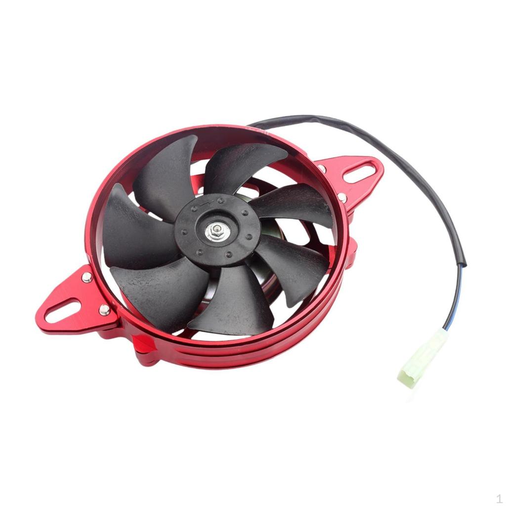 4 Inch Electric Cooling Fan, Easy Installation, Aluminum Alloy Radiator Fan for 125cc ATV Wheeler