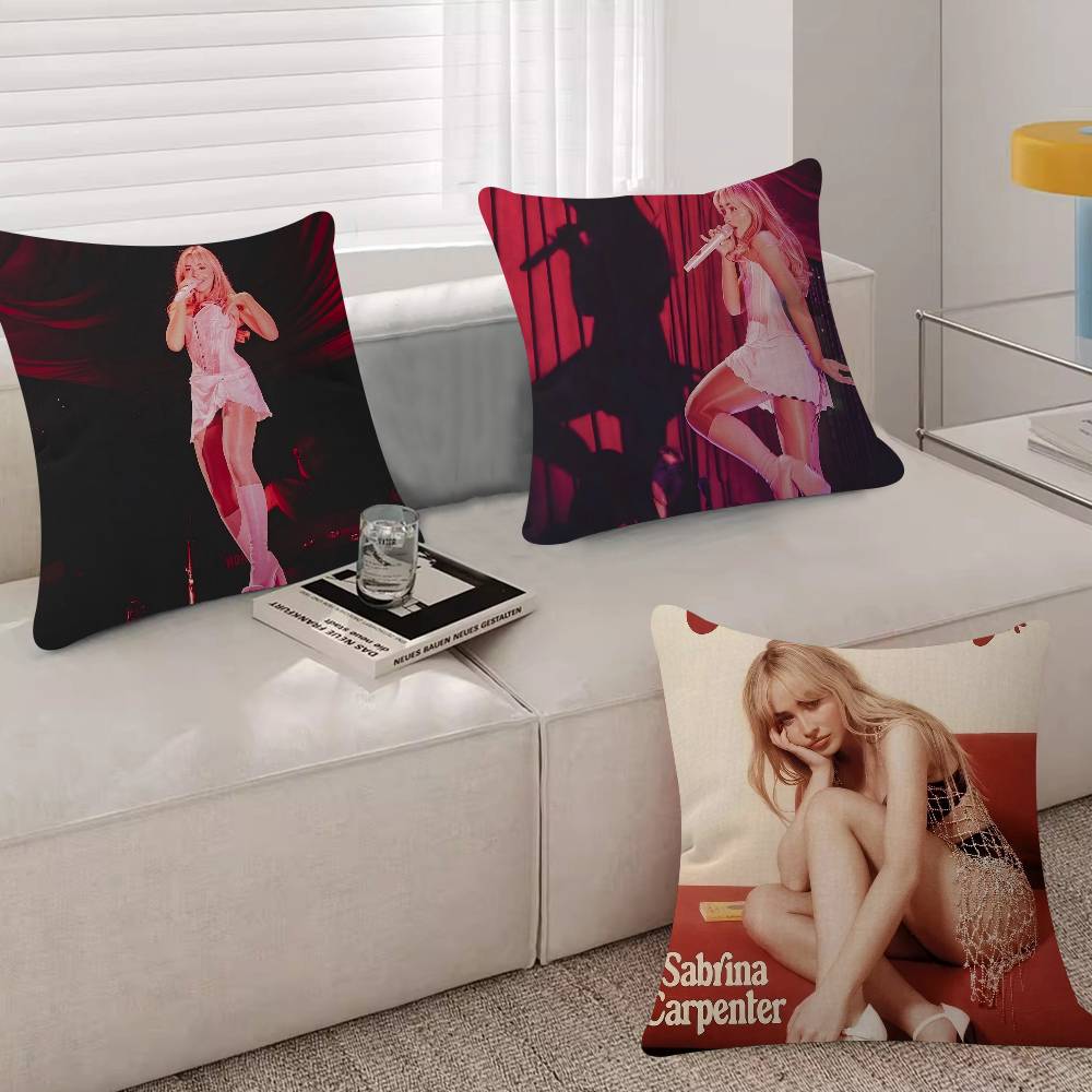 Fashion Singer SSabrina CCarpenter Pillow Cover Sofa Cushion Cover Home Room Decoration Children Gift