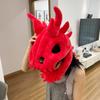 3D Realistic Dinosaur Skeleton Costume Soft Breathable Dinosaur Skeleton Headgear PP Cotton Filling Dinosaur Plush Hat Party