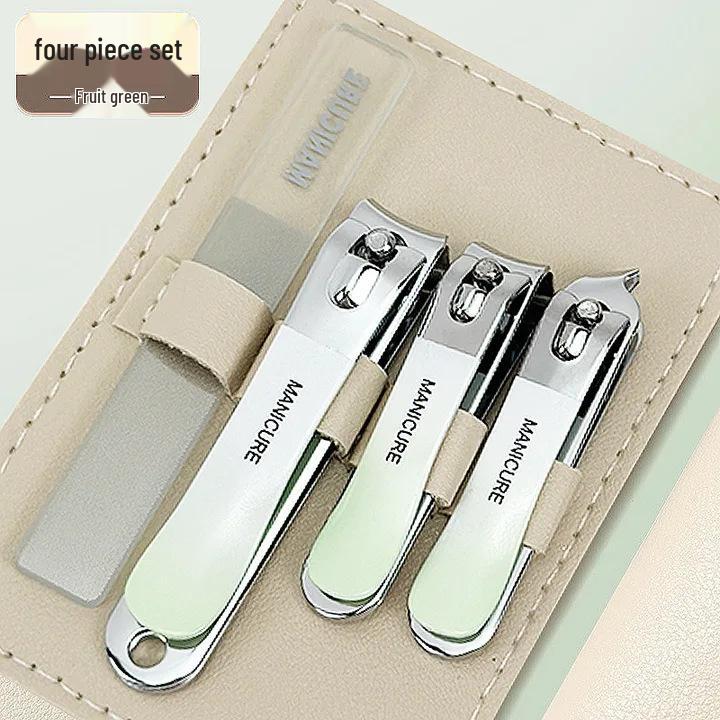 Douyin Gradient Nagelknipser Set: 4-teiliges rotierendes High-End-Haarschneidegerät für Pflege und abgewinkelten Schnitt