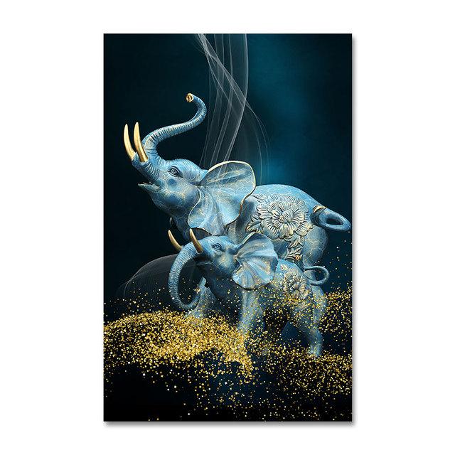 

Геогерусная картина со слоном, настенная живопись на холсте, картина маслом, постер и принты, абстрактное животное, холст, искусство для гостиной, домашний декор 21*30cm