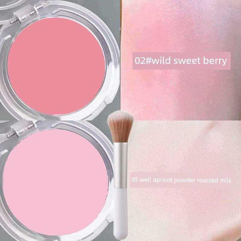 Monochrome Ice Cube Blusher Plate Shrink Expansion Color Facial Brightening Color Coloring Red Female Highlight Repair Three-in-One Novice