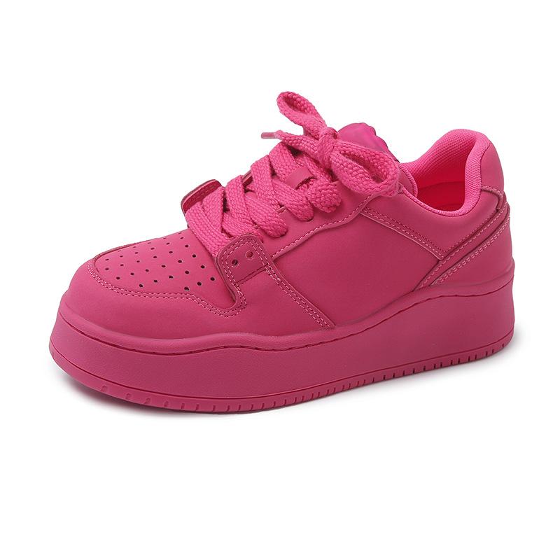 

Повседневные женские туфли на толстой подошве на шнуровке, новинка лета, нишевый студенческий стиль, с круглым носком, небольшой высотой, одинарные женские туфли 40