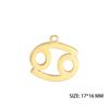 12pcs/lot Stainless Steel Zodiac Charms Horoscope Astrological Sign DIY Pendant for Necklace Bracelet Jewelry Making