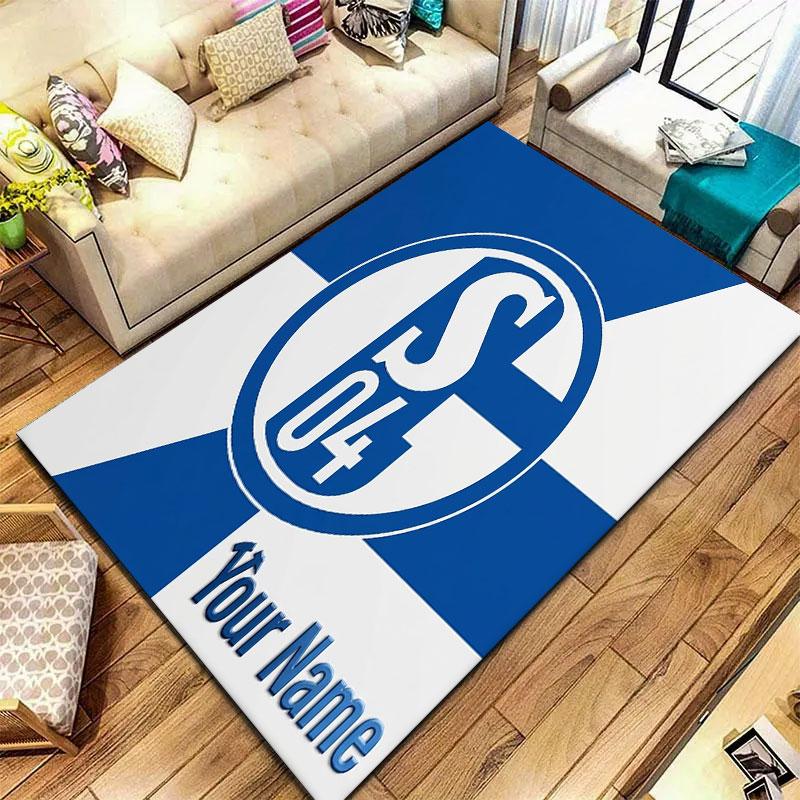 FC Schalke 04 Custom Name Carpet Rug for Living Room Bedroom Home Sofa Decoration,Kids Play Non-slip Floor Mat