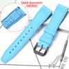 Rubber Silicone Watch Strap for IWC Pilot's Band Quick Release Bracelet Fluororubber Watchband