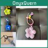 Adorable Flower Rubber Keychain Plush Doll Ins Style Colorful Small Flower Bag Charm