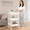 Compact Multi-layer Trolley Storage Rack for Kitchen, Bedroom, and Bathroom
