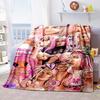 Customizable K-KAROL-G flannel blankets, perfect for autumn warmth, suitable for children and adults, and stylish K-POP shawls