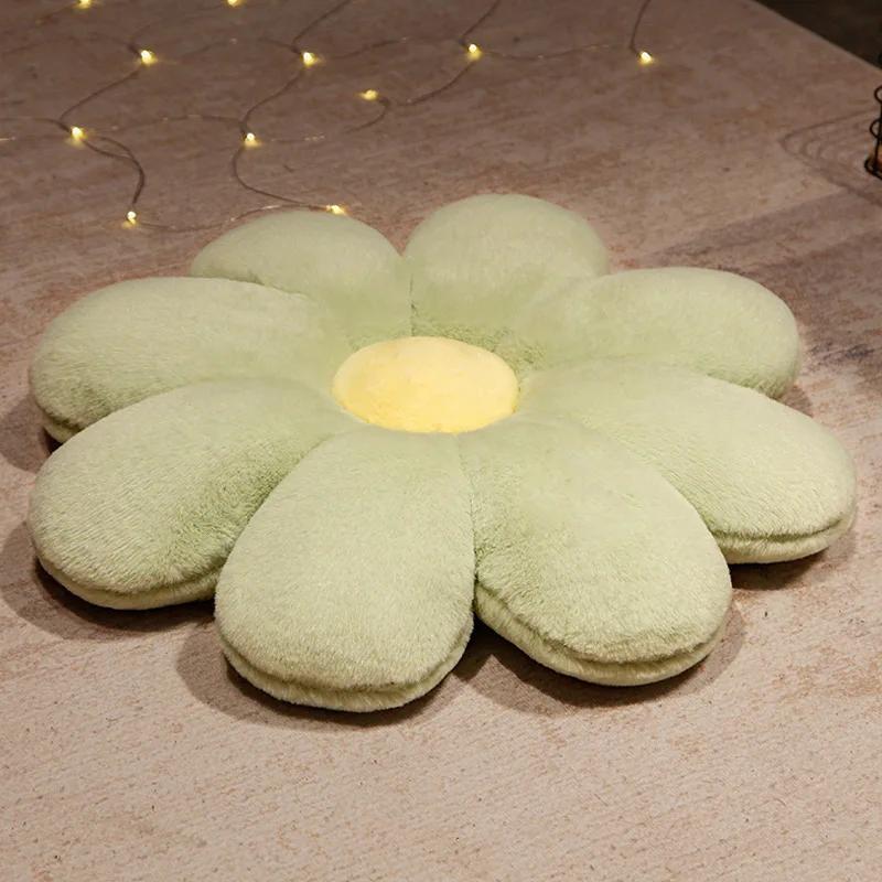 Birthday Gift Bedhead Cushion Living Room Sofa Decoration 50cm Flower Mat Rabbit Hair Soft Floor Flat Bottom Office Supplies