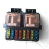 Circuit 12V 2-Way Relay Fuse Box Holder Kit with 8 Blade For Car Auto Boat Truck
